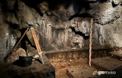 Ekspozycja Przyrodnicza OPN wykopaliska w jaskini, Ojcowski Park Narodowy