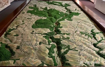 Ekspozycja przyrodnicza OPN makieta Doliny Prądnika, Ojcowski Park Narodowy