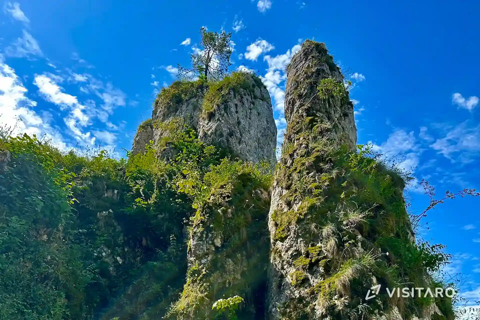Jaskinia Ciemna. Podziemny dom neandertalczyków i nietoperzy Jaskinia Ciemna, widok na skałę Rękawica