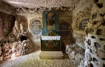 Pustelnia Błogosławionej Salomei, wnętrze pustelni, Ojcowski Park Narodowy