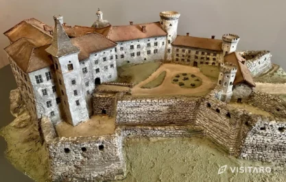 Zamek Pieskowa Skała, makieta zamku przed II wojną światową