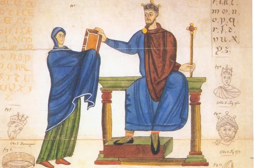 Mieszko II i Matylda szwabska